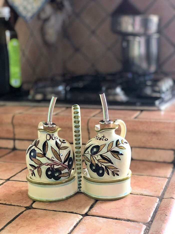 Cruet set oil and vinegar country olives - Image 4