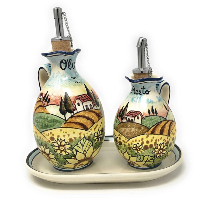 Cruet set oil and vinegar