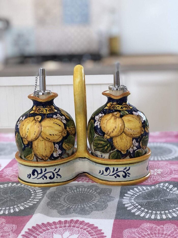 Cruet set oil and vinegar three lemons - Image 4