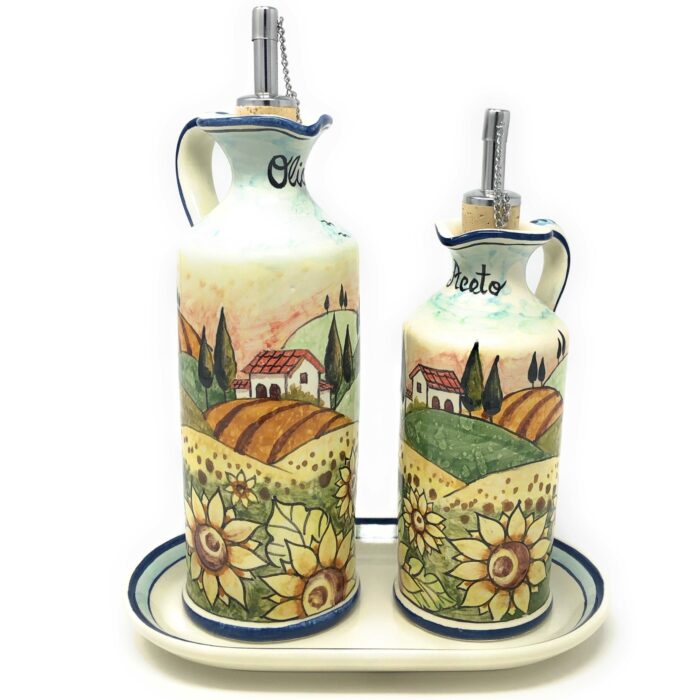 Cruet set oil and vinegar