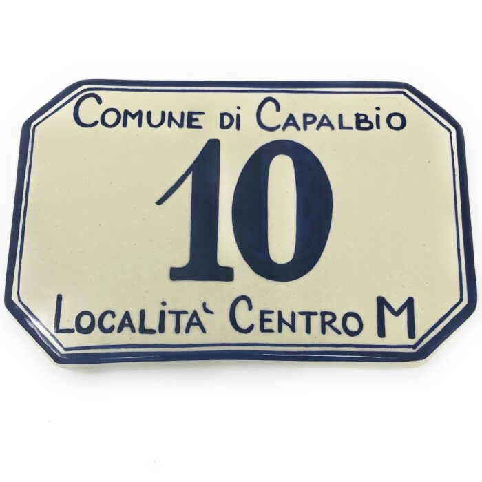 Number tile simple 7.87 Inch x 5.11 Inch - Image 2