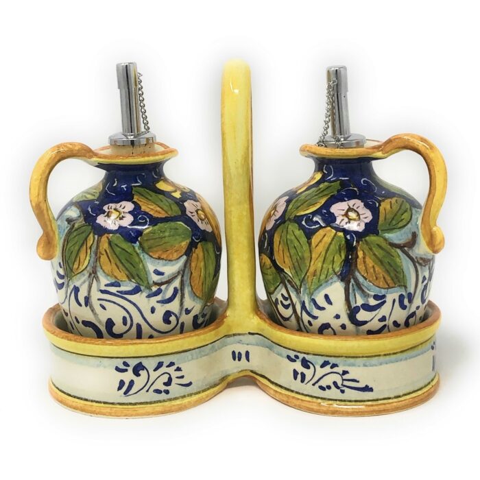 Cruet set oil and vinegar three lemons - Image 3