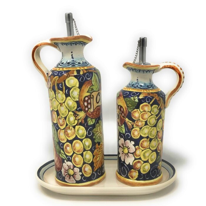 Cruet set oil and vinegar grape - Image 3