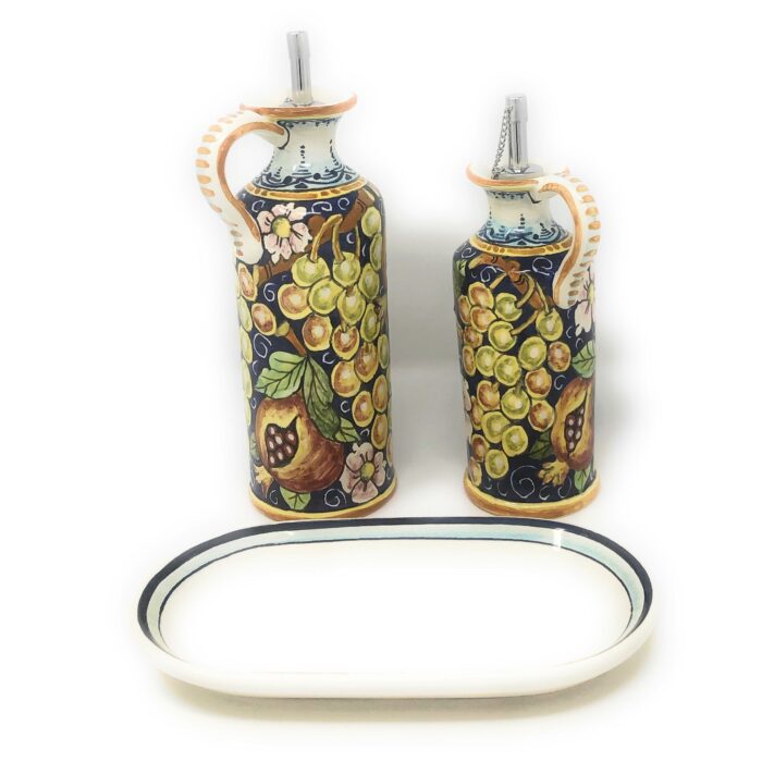 Cruet set oil and vinegar grape - Image 4