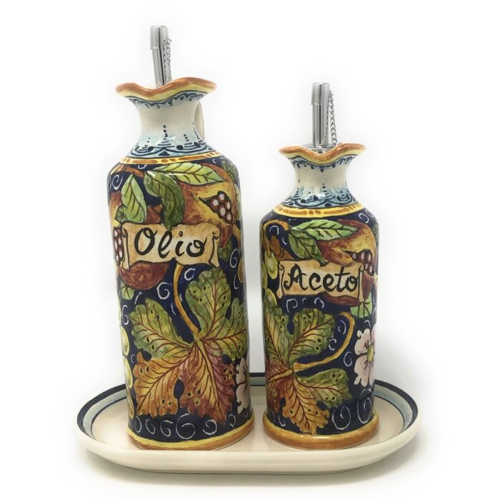 Cruet set oil and vinegar grape - Image 2
