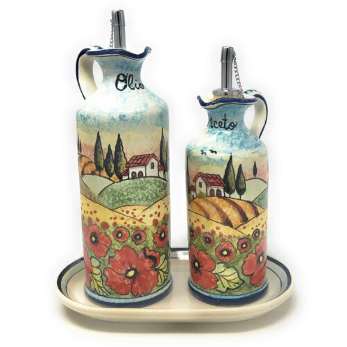 Cruet set oil and vinegar