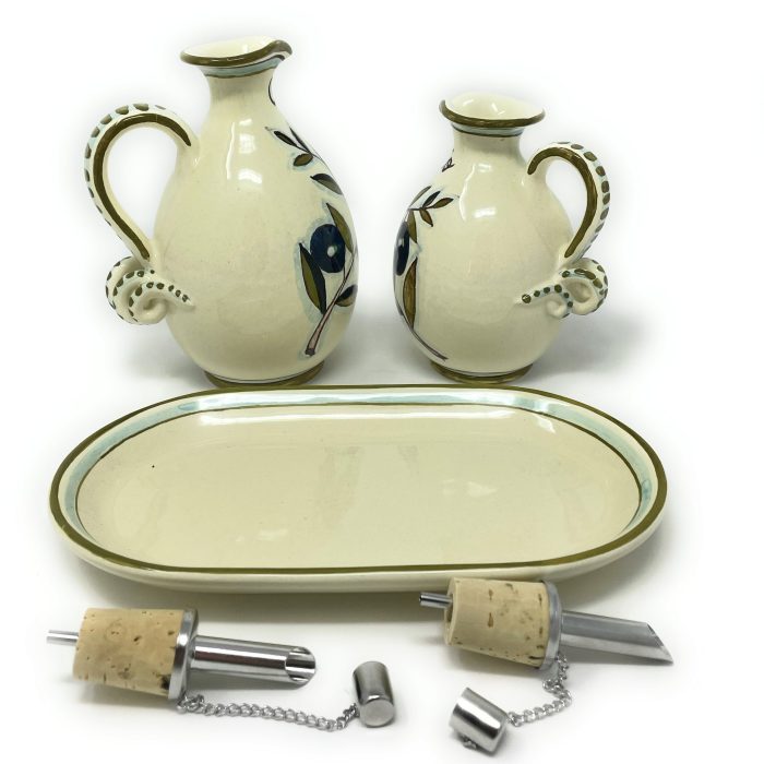 Cruet set oil and vinegar country olives - Image 3