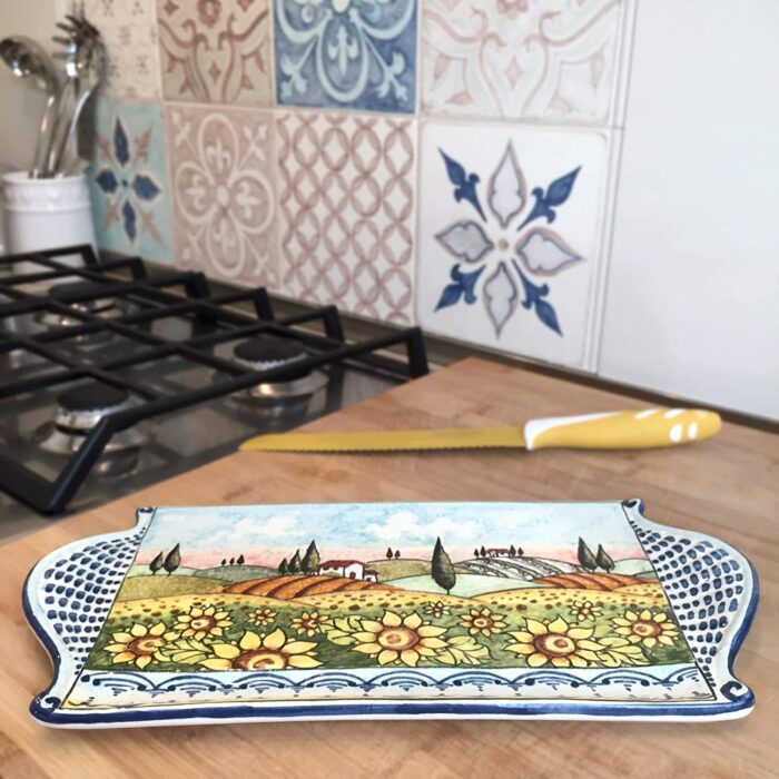 Tray cheese Landscape sunflowers - Image 2