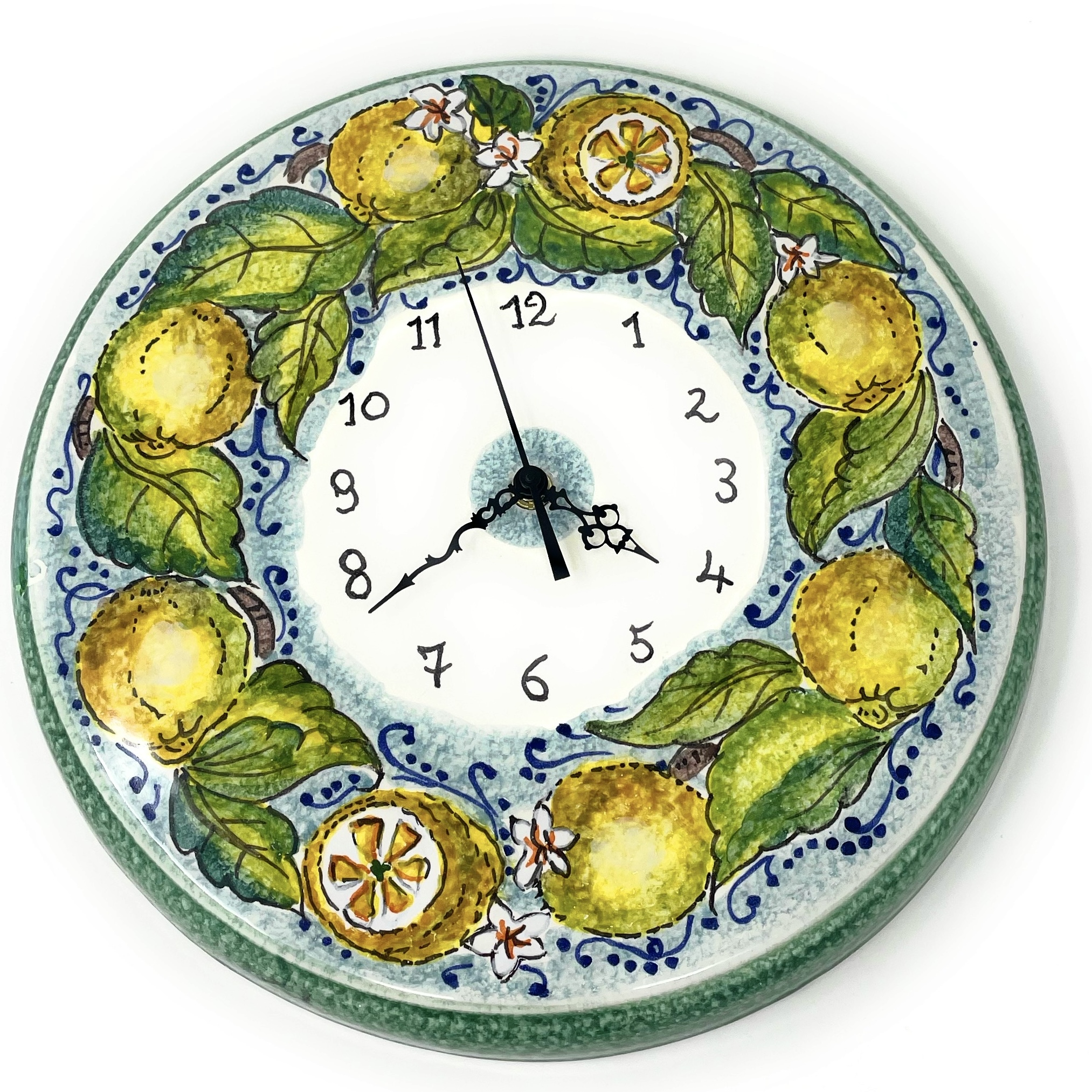 Clock Lemons white background
