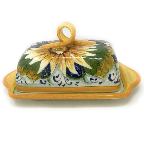 Butter dish sunflower