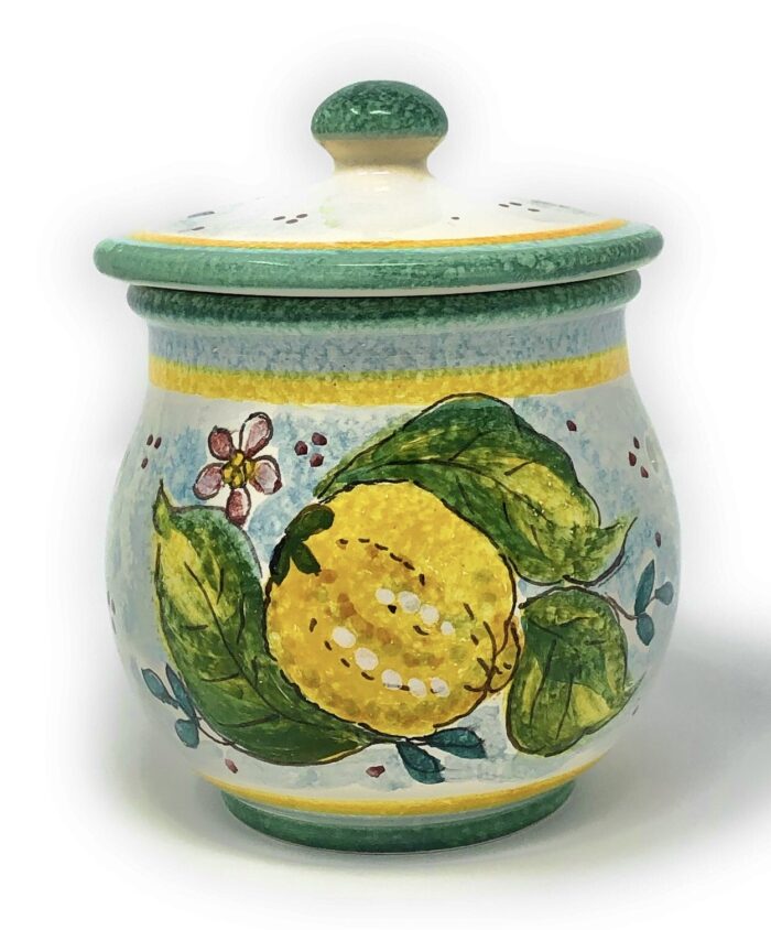 Jar garlic Lemons white background - Image 3