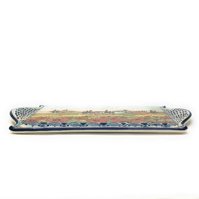 Tray cheese Landscape poppies - Image 2