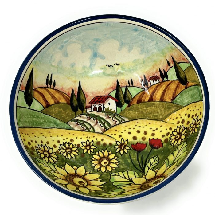 Bowl Landscape sunflowers