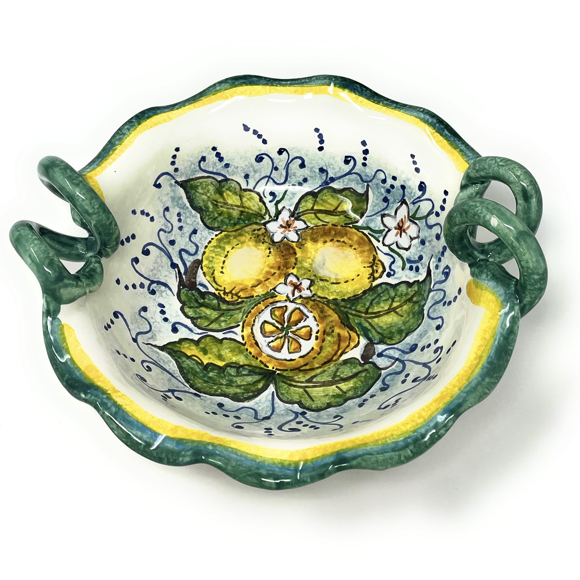 Bowl Lemons white background