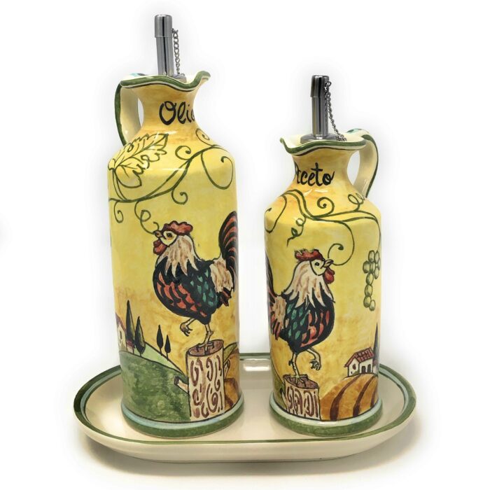 Cruet set oil and vinegar