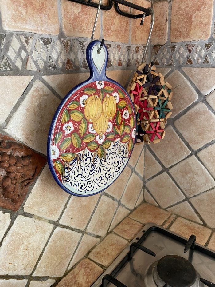 Trivet Lemons red background - Image 3